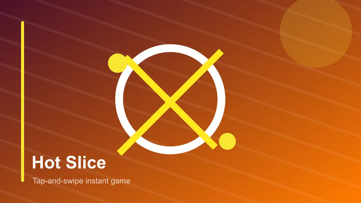 Hot Slice Tap-and-swipe instant game editorial artwork