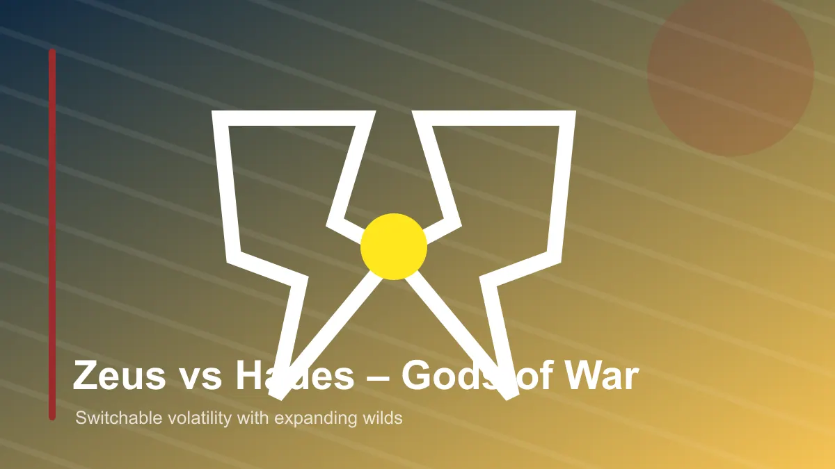 Zeus vs Hades – Gods of War Switchable volatility with expanding wilds editorial artwork